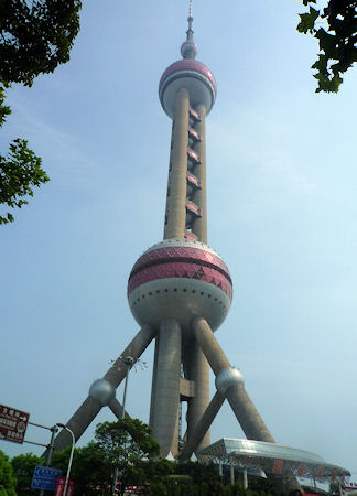 上海浦東の東方明珠塔