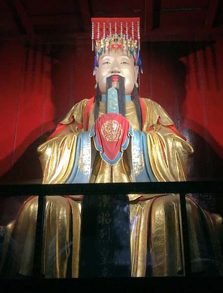 漢昭烈廟の劉備像（成都武候祠博物館）