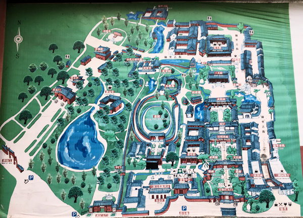 武候祠博物館の地図