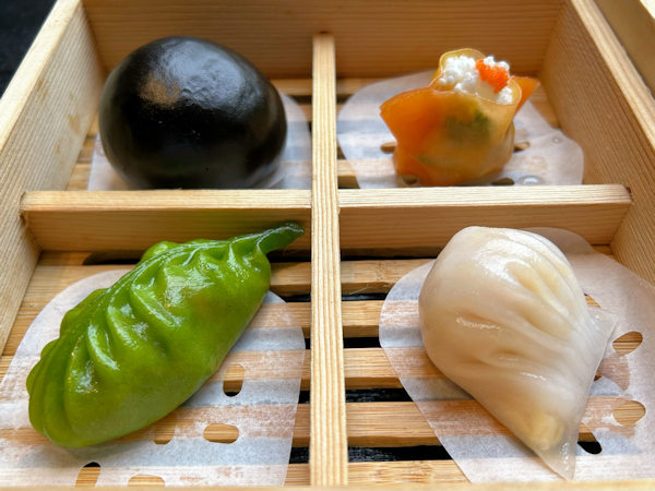 深圳・蔡瀾点心の蒸し点心四点セット