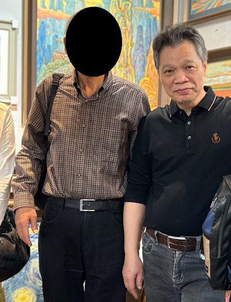 中国のゴッホ、趙小勇と（深圳）