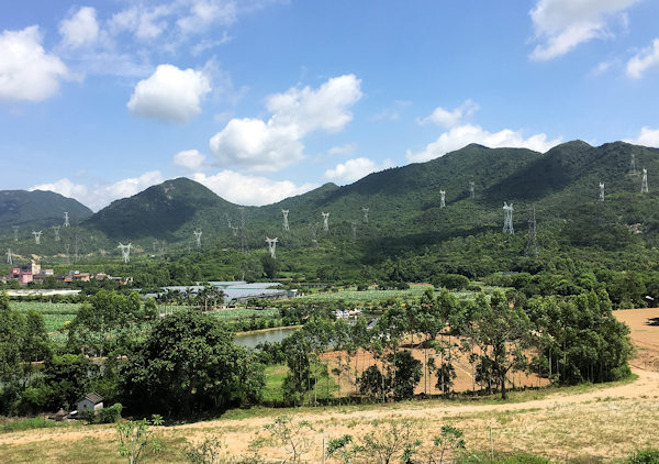 北門からの風景（深圳、大鵬所城）