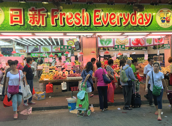 食品スーパー（香港湾仔）