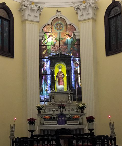 マカオの聖ローレンス教会の美しい祭壇