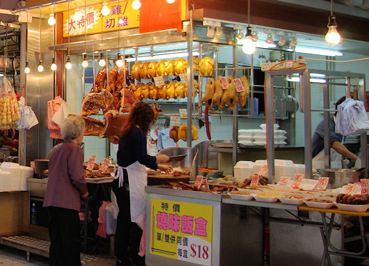 香港北角の春秧街の焼味屋