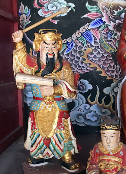 楊候古廟（香港・元朗、屏山文物径）の関羽像