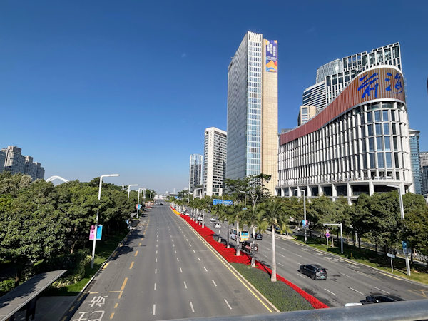 深圳市前海地区の道路