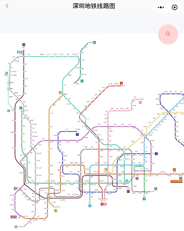 深圳地下鉄種路線図2026年1月版