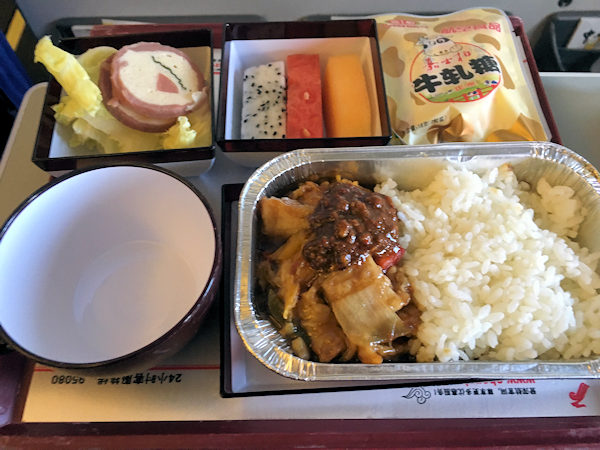 深圳航空の機内食（深圳→成田）