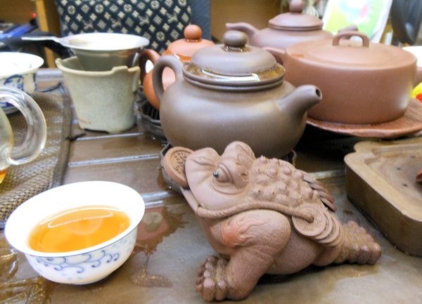 深圳茶葉世界で中国茶を試飲