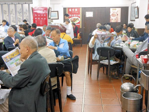 香港蓮香楼、朝の飲茶風景