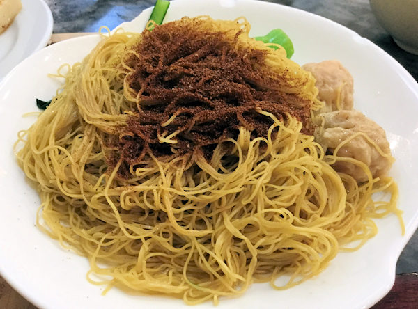 黄枝記の蝦子撈麺はマカオ、香港で食べたい
