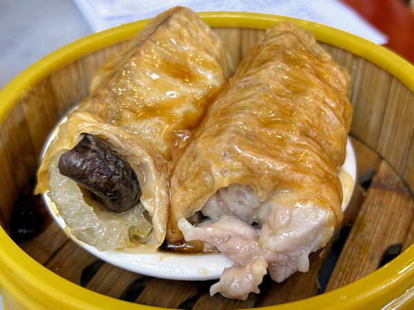 民国茶楼の四宝鶏扎（江門三十三墟街）