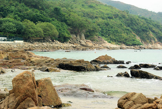 香港ラマ島の海岸