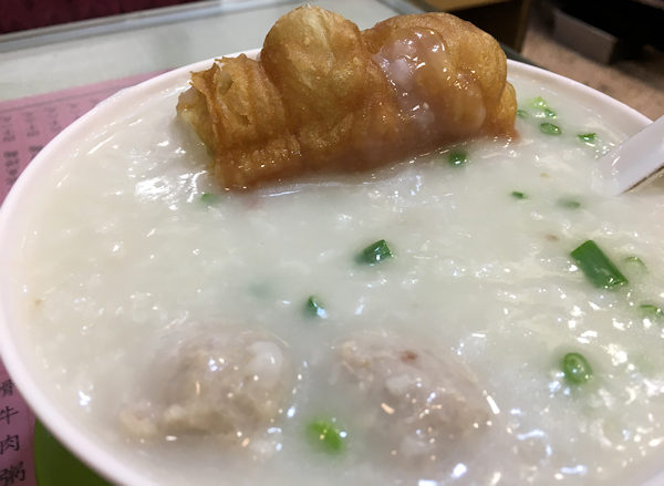 羅富記で香港の美味しい中華粥