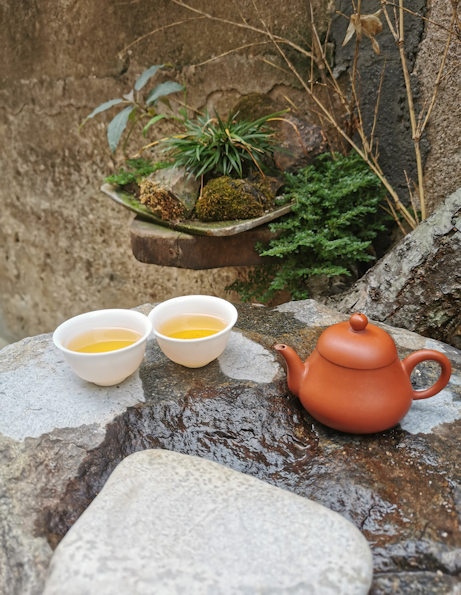 龍湖古塞の茶館