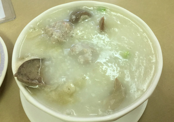 香港、彌敦粥麺家の及第粥