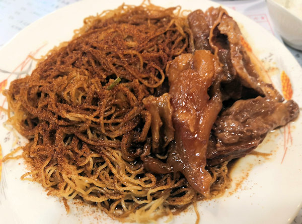 劉森記の牛筋牛腩蝦子撈麺（香港深水埗）