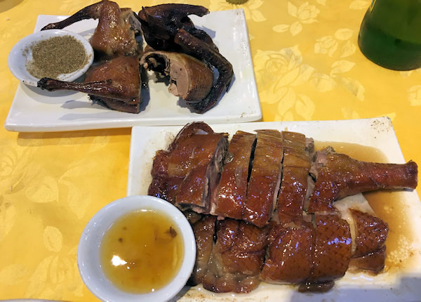 深圳蛇口市場の海鮮料理とロースト料理
