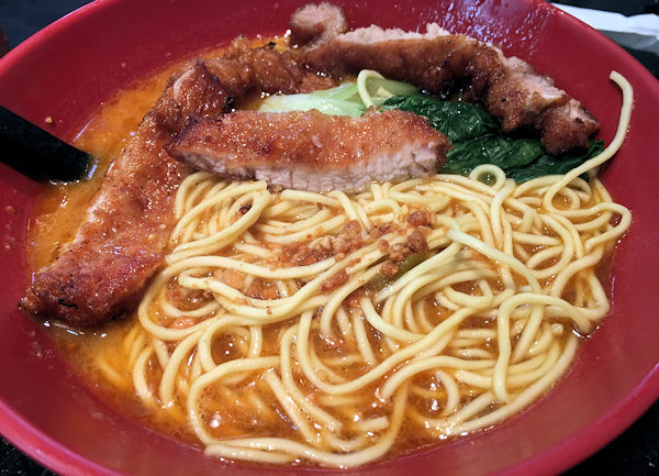 順豊排骨麺（香港）の排骨麺（パーコー麺）