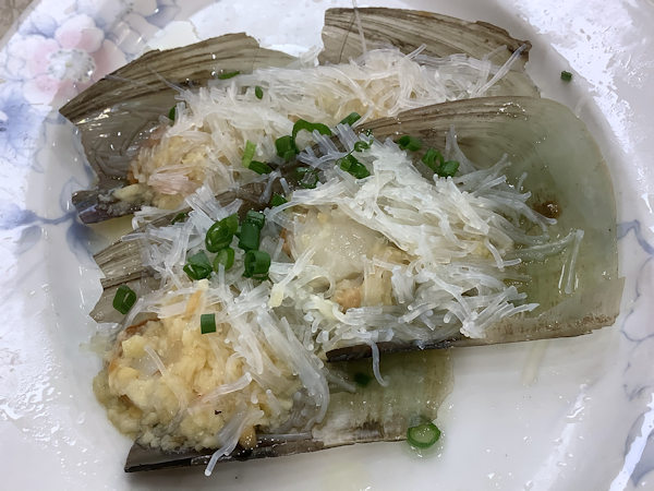 肇慶の快活林食家で海鮮料理