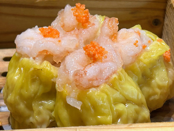 深圳、蘩楼のエビ焼売