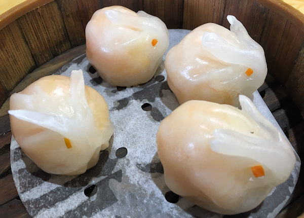 緑茵白兎餃はウサギ型の蝦餃(泮渓酒家)