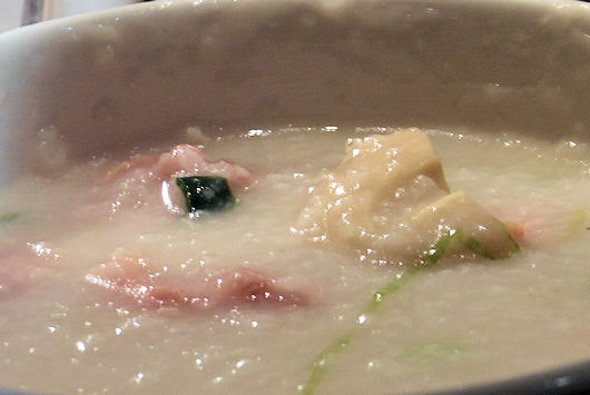 鮑入りの中華粥(泮渓酒家)