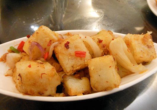 大根のXO醤炒め(泮渓酒家)