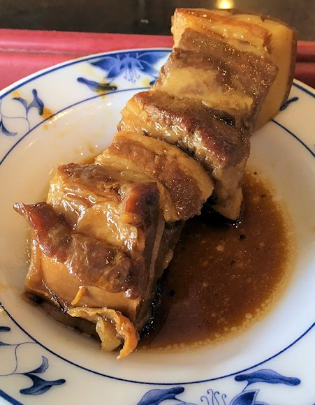 丸林魯肉飯の豚肉角煮（台湾・台北）